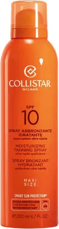 Spray për diell Collistar Moisturizing Tanning Hydrating SPF10 unisex 200ml