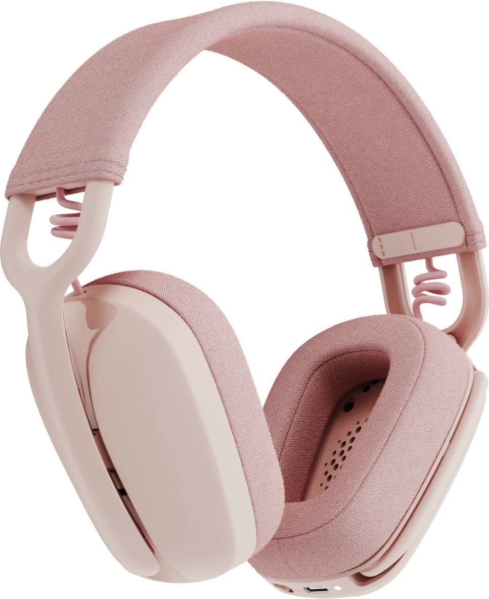Kufje Logitech Zone Vibe 100, Wireless, 185 g, Rozë