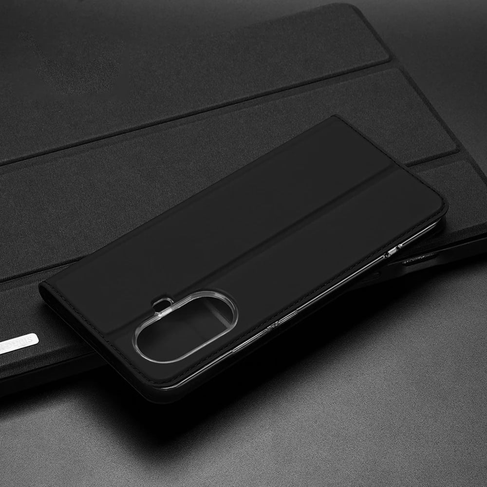 Mbështjellës Dux Ducis Skin Pro për Realme 10 Pro+, me kapak, xhep për kartela, qëndrim, kaltër Mbështjellës Dux Ducis Skin Pro për Realme 10 Pro+, me kapak, xhep për kartela, qëndrim, kaltër