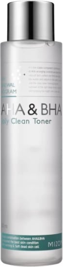Tonik fytyre eksfoliues për femra Mizon AHA & BHA Daily Clean Toner, 150ml