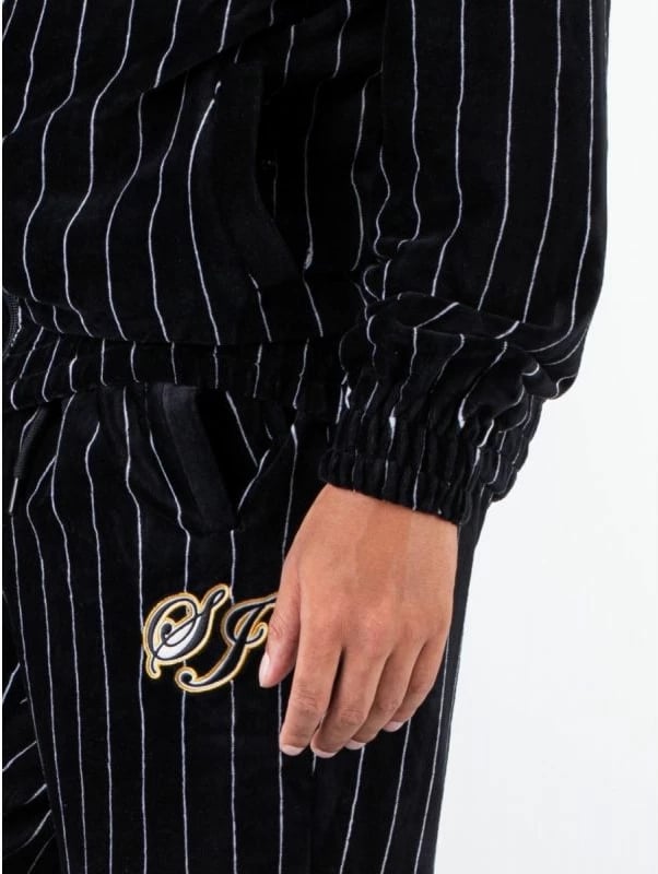 Pantallona sportive Sean John, modeli Vintage Pinstripe Velours për meshkuj