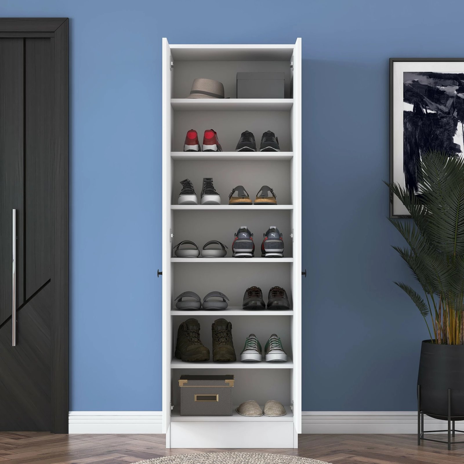 Dollap shumëpërdorimësh Hanah Home, P6 - M13 - 2347, i bardhë