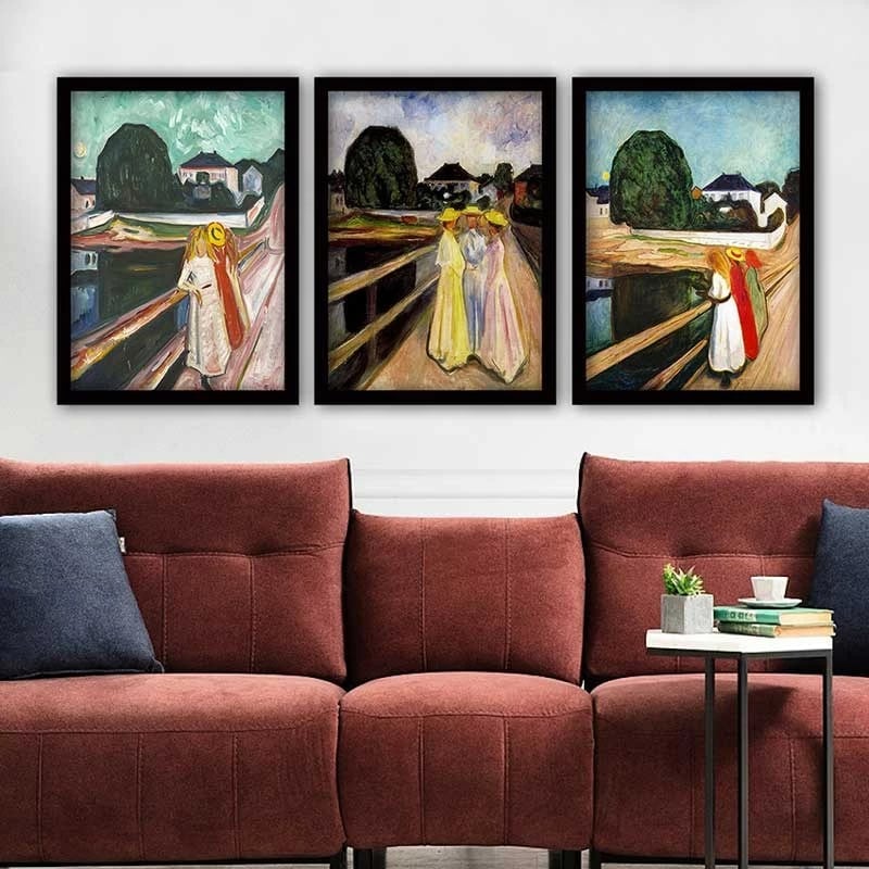 Pikturë dekorative me kornizë (3 copë), Wallity, 3SC_UN106518436_3545