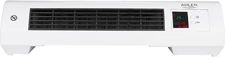 Perde ajri ngrohëse Adler AD 7714, 2200W max, 2 nivele 1000/2000W, element qeramik, termostat 7–38°C, kohëmatës javor, telekomandë, montim muri, bardhë