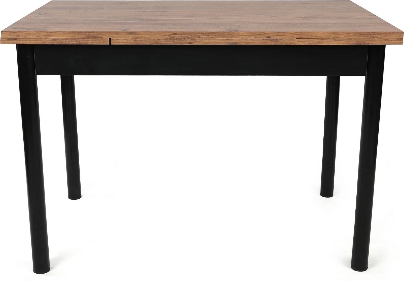 Tavolinë ngrënieje e zgjatshme, ngjyrë arre dhe e zezë, Skye Decor, Polo - 1303