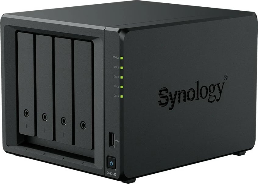 NAS Synology DS925+ 4GB RAM, 4-bay, e zezë