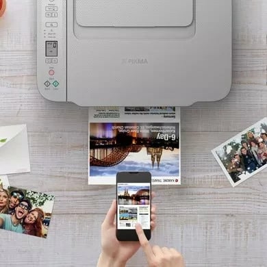 Printer multifunksional Canon PIXMA TS3451, inkjet, Wi-Fi, ngjyrë, gri/bardhë