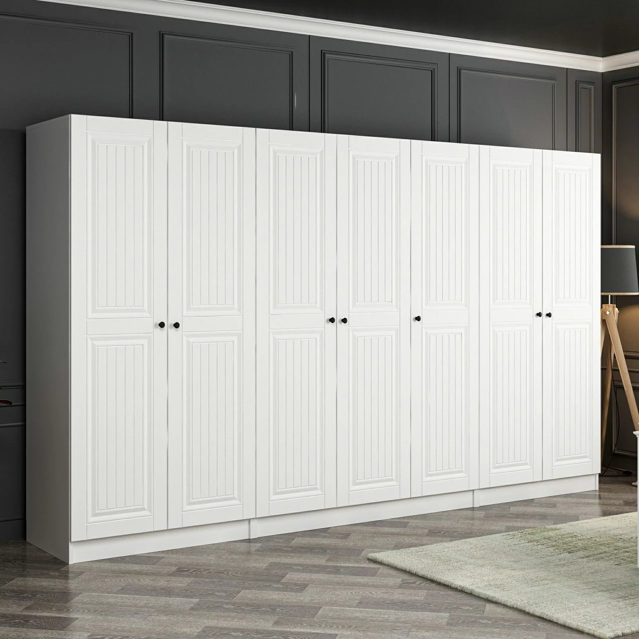 Dollap Skye Decor, ngjyrë e bardhë, Kale Mebran - 4012