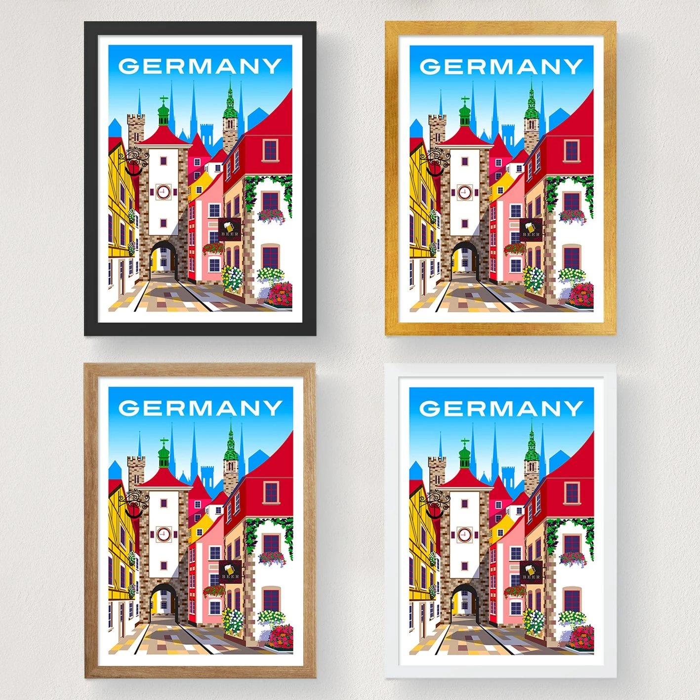 Poster A4, Gjermani, 2002, shumëngjyrësh