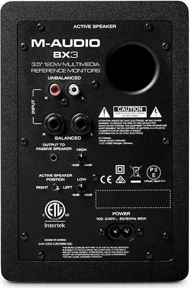 Altoparlante M-audio BX3, 50 W, të zi 