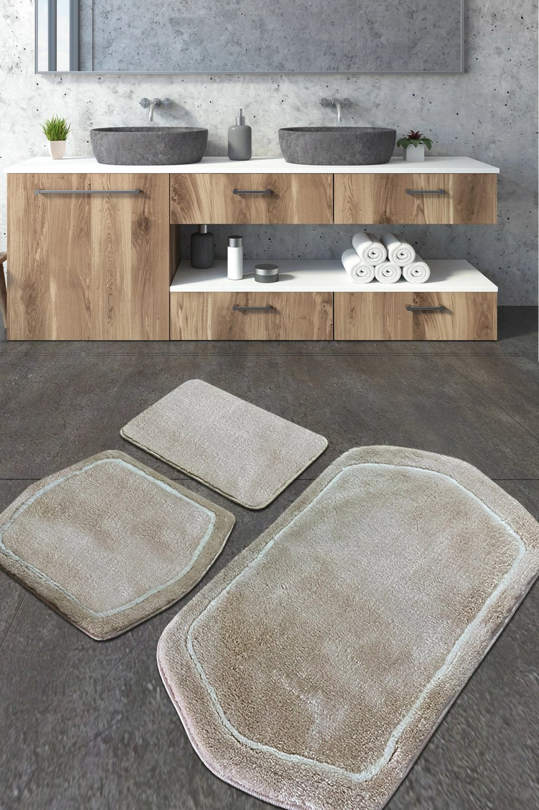 Set tapetash për banjo akrilik (3 copë), Mijölnir, ngjyrë gur