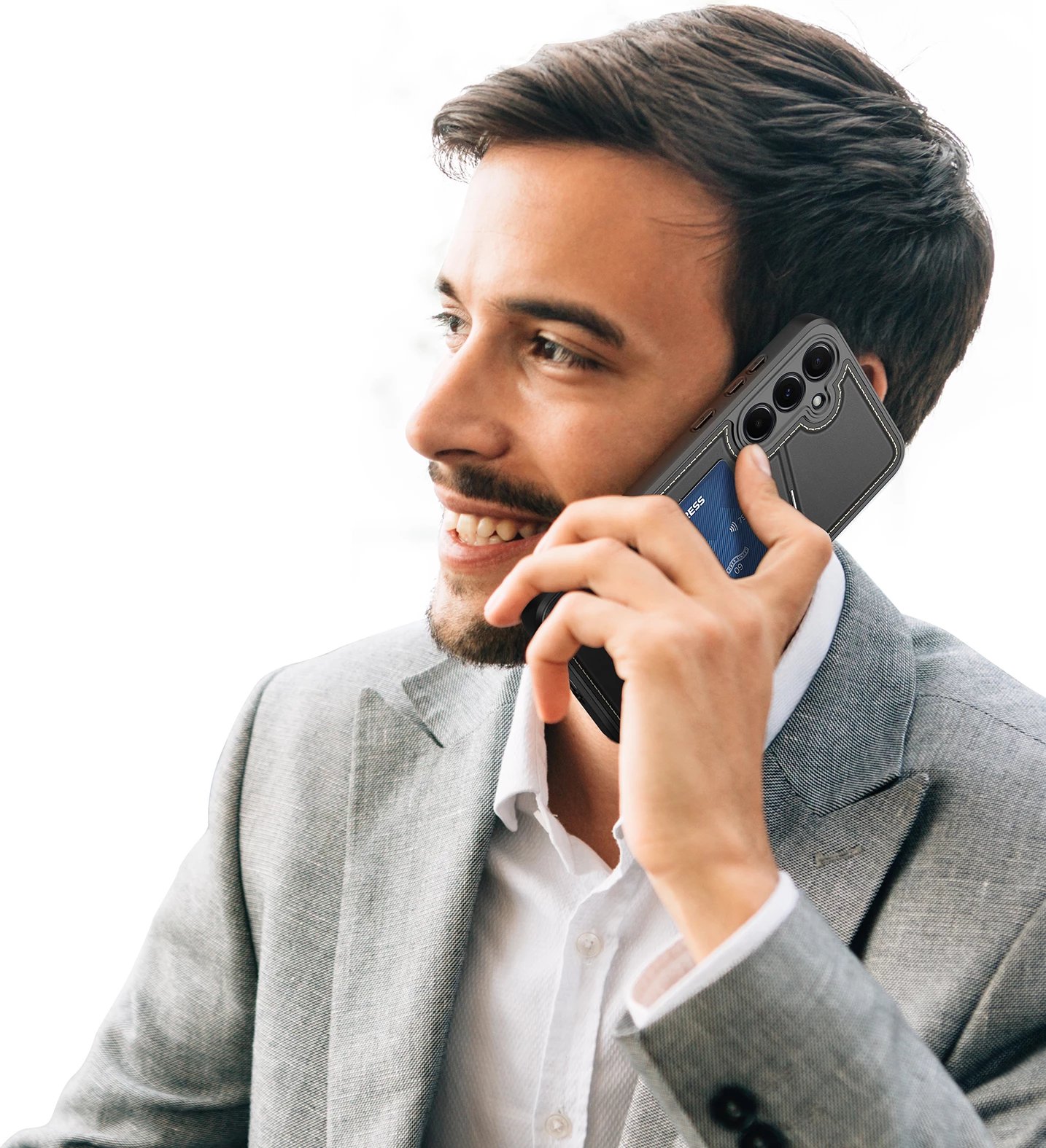 Mbështjellës Dux Ducis Rafi II për Samsung Galaxy S25+, me stand dhe portofol, i zi