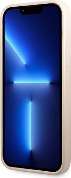 Mbështjellës Guess 4G Triangle Logo Cardslot për iPhone 13/13 Pro, Rozë