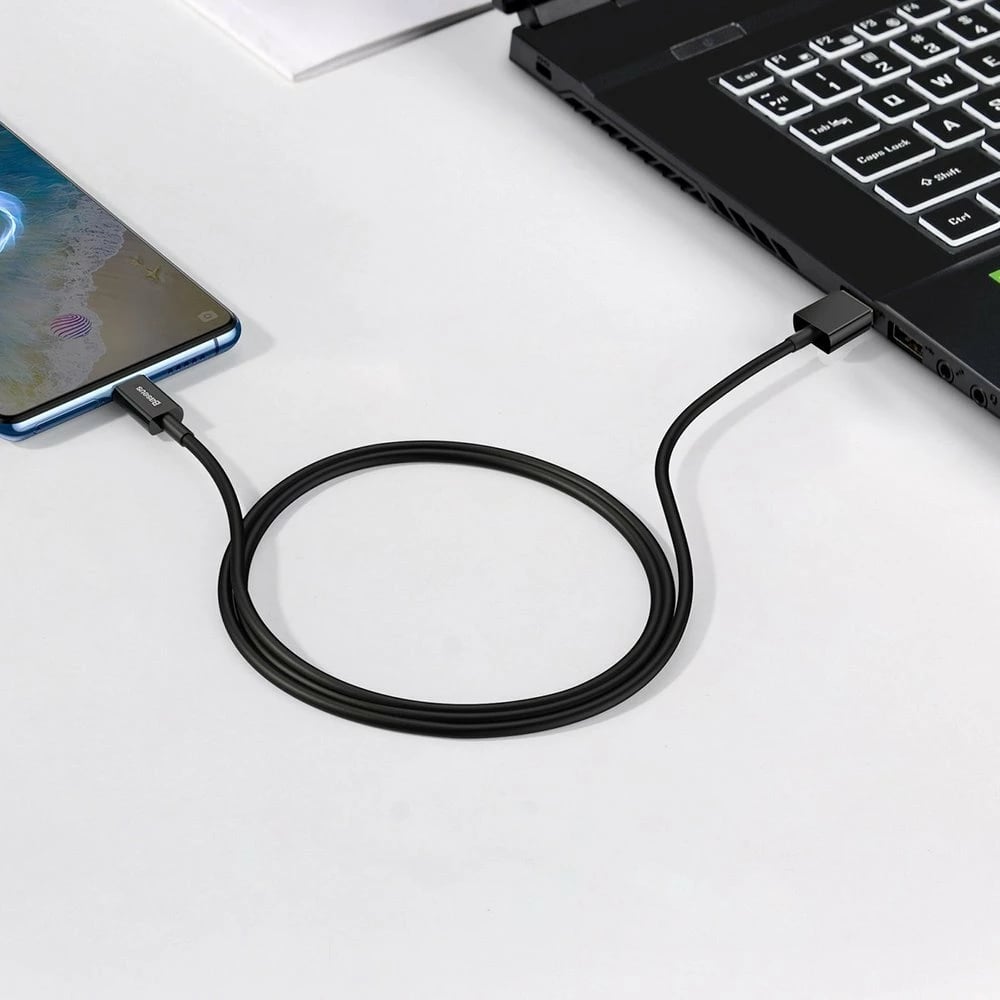 Kabllo Baseus Superior CAMYS-01, USB-A në micro USB, 1m, 2A, e zezë