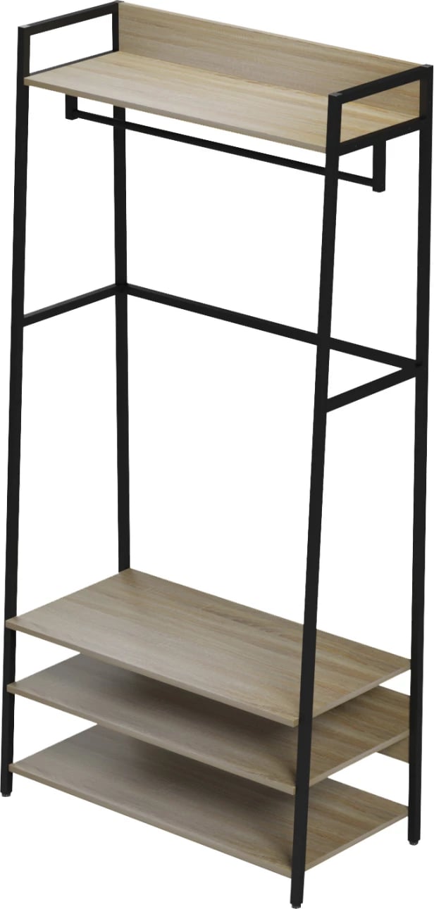 Mobilje për hyrje, gardërobë e hapur, ARANJA FH18084, metal-melaminë, 84x40x169H cm