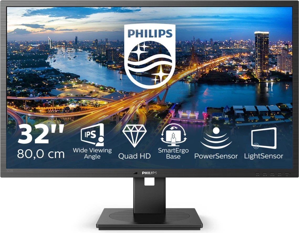 Monitor Philips B Line 325B1L/00, 31.5", 2K Ultra HD, i zi
