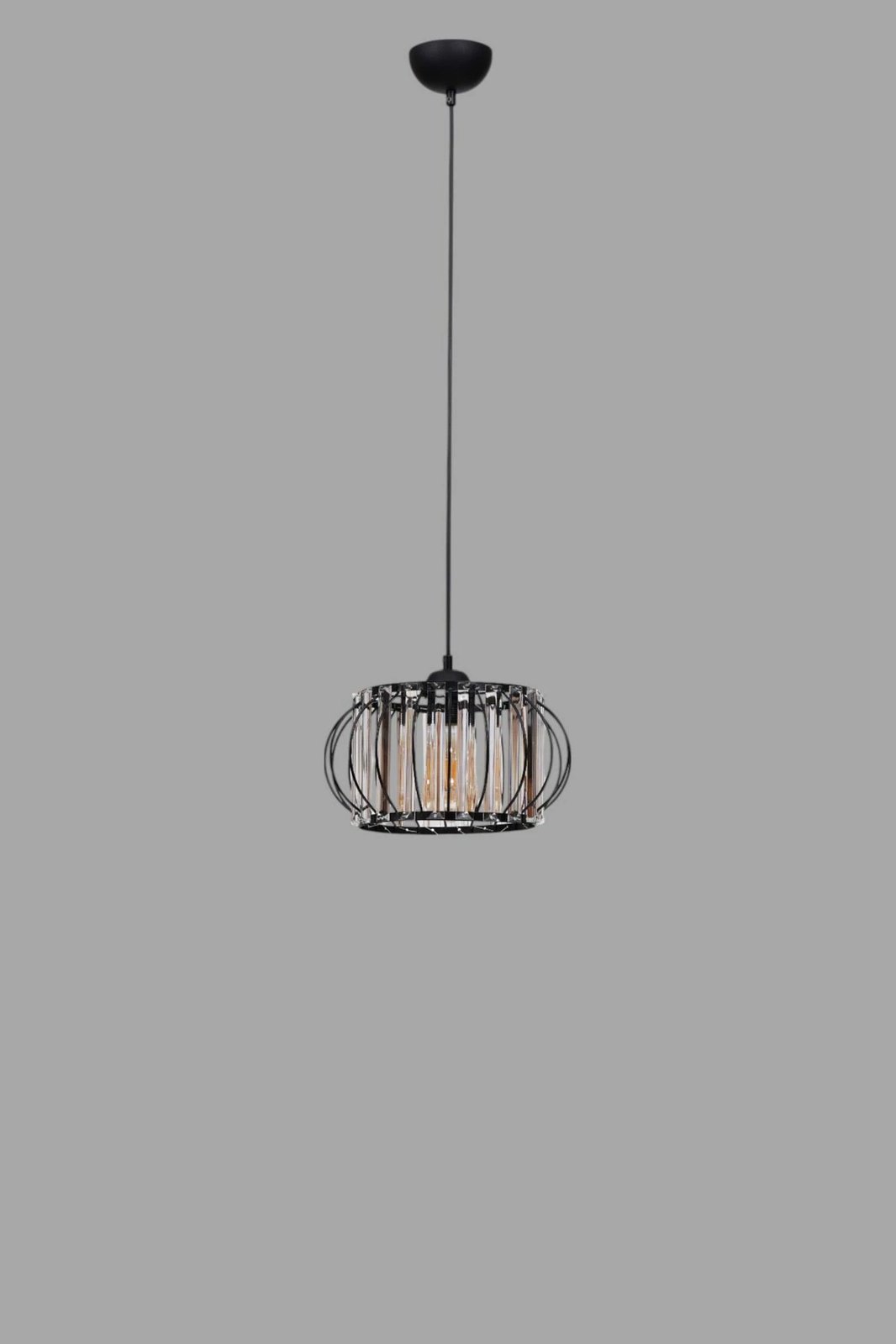 Llambë tavani Opviq, 9042-1, metal e zi, kapak xhami Llambë tavani Opviq, 9042-1, metal e zi, kapak xhami