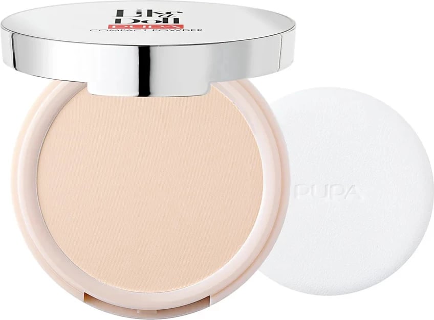 Pudër kompakte për femra Pupa Milano Like A Doll Nude Skin SPF15 001 Porcelain 10g