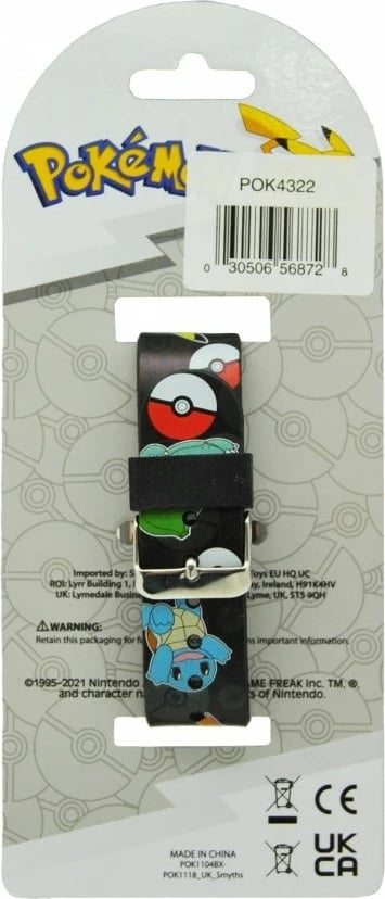 Orë dore LED Pokemon Kids Euroswan POK4322, shumëngjyrëshe