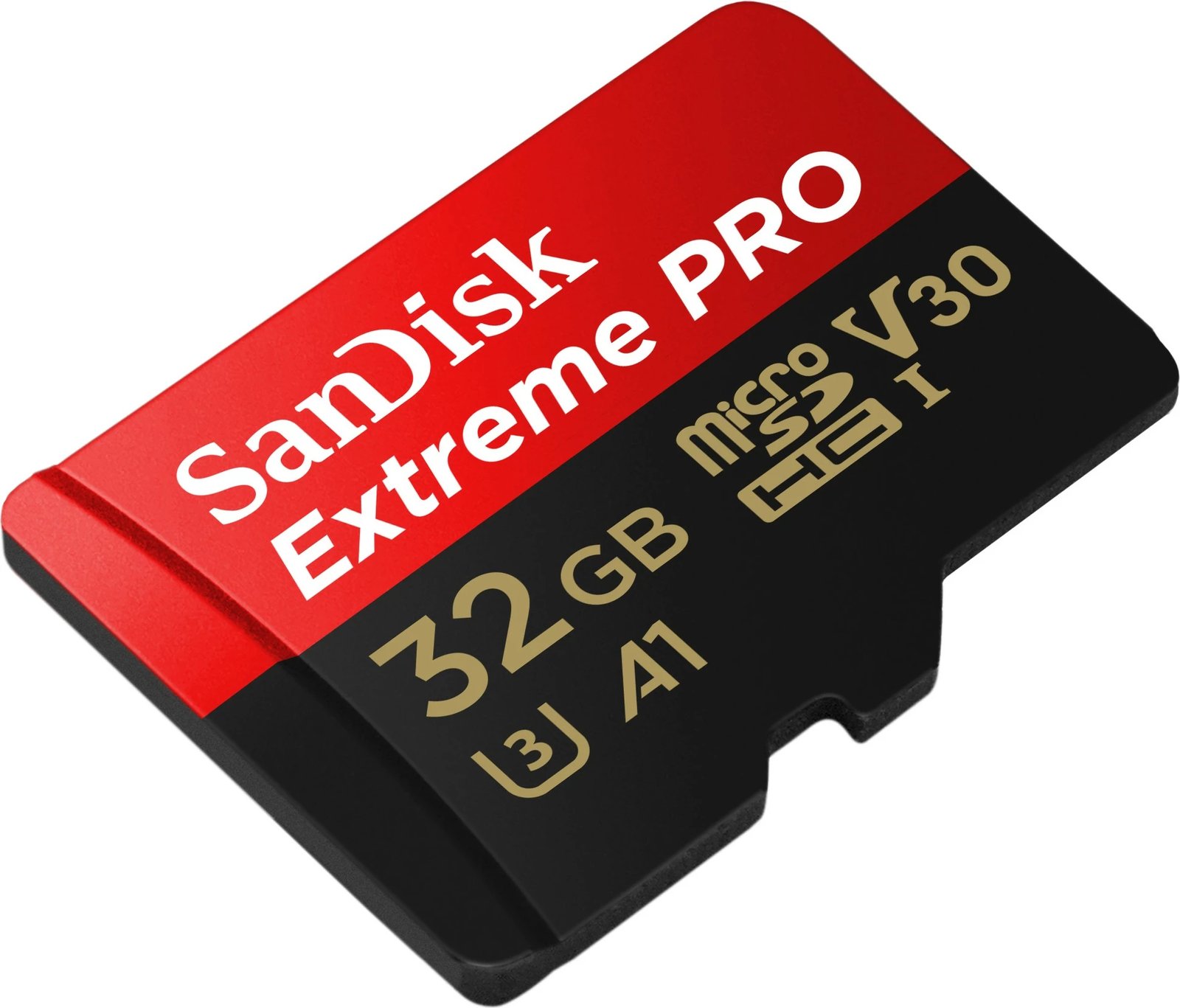 Kartelë memorie SanDisk Extreme Pro, 32 GB, MicroSDHC, Class 10, UHS-I, e zezë dhe e kuqe