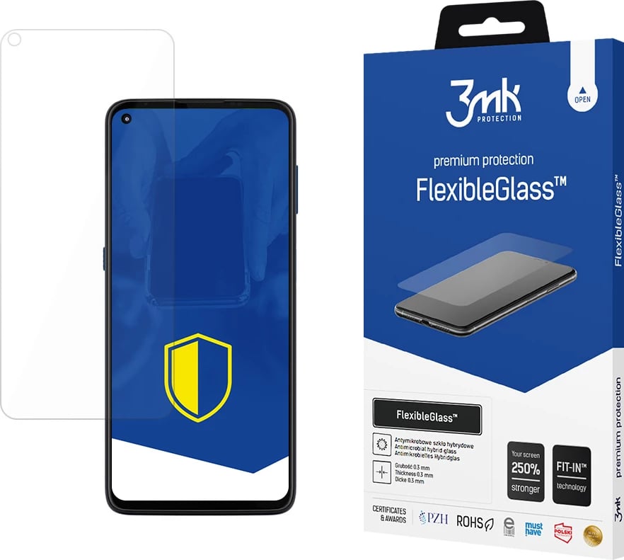 Mbrojtës ekrani FlexibleGlass 3mk për Motorola Moto G9 Plus, transparent