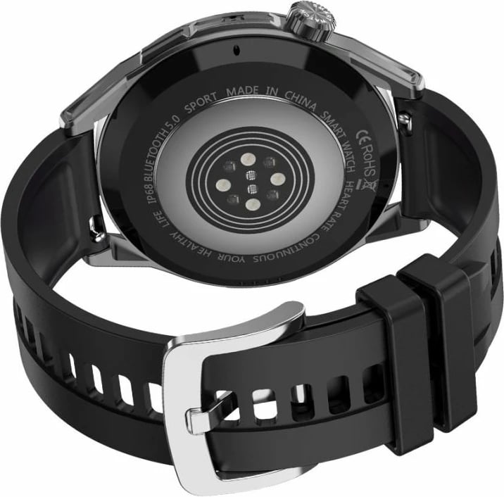 Smartwatch Rubicon unisex, e zezë