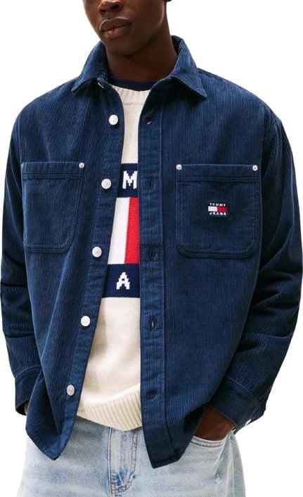 Jakne Tommy Hilfiger Jeans për meshkuj, blu