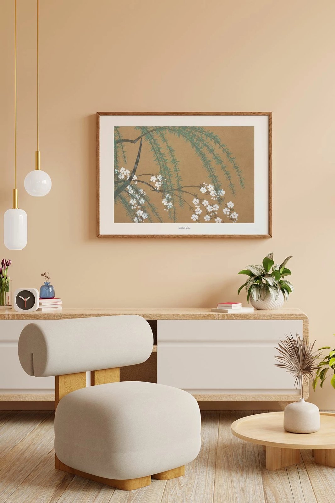 Pikturë dekorative me kornizë, Wallity, Lmnmdlkahve8, shumëngjyrëshe, 33x48cm