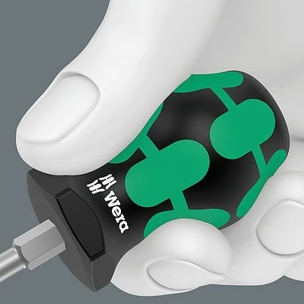Set kaçavidash Wera, Torx, dizajn ergonomik, ngjyrë e zezë/gjelbër