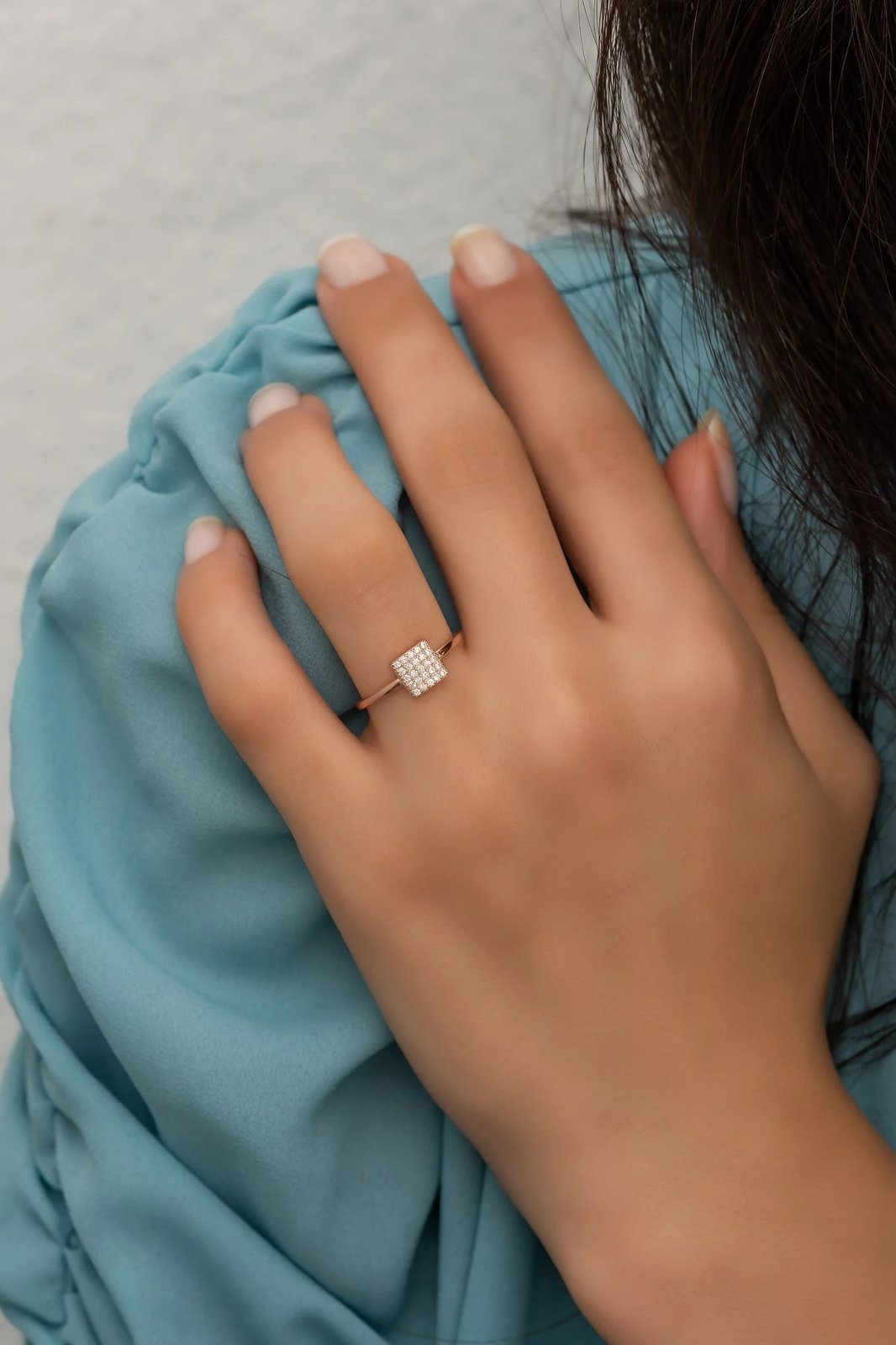 Unazë argjendi, ngjyrë rozë ari, Jumeon, NRZ99708