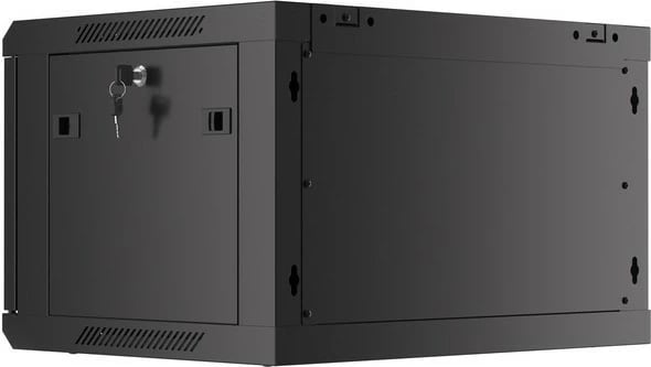 Kasë rrjeti Lanberg WF01-6406-00B, 6U, 600x450 mm, e zezë, për mur
