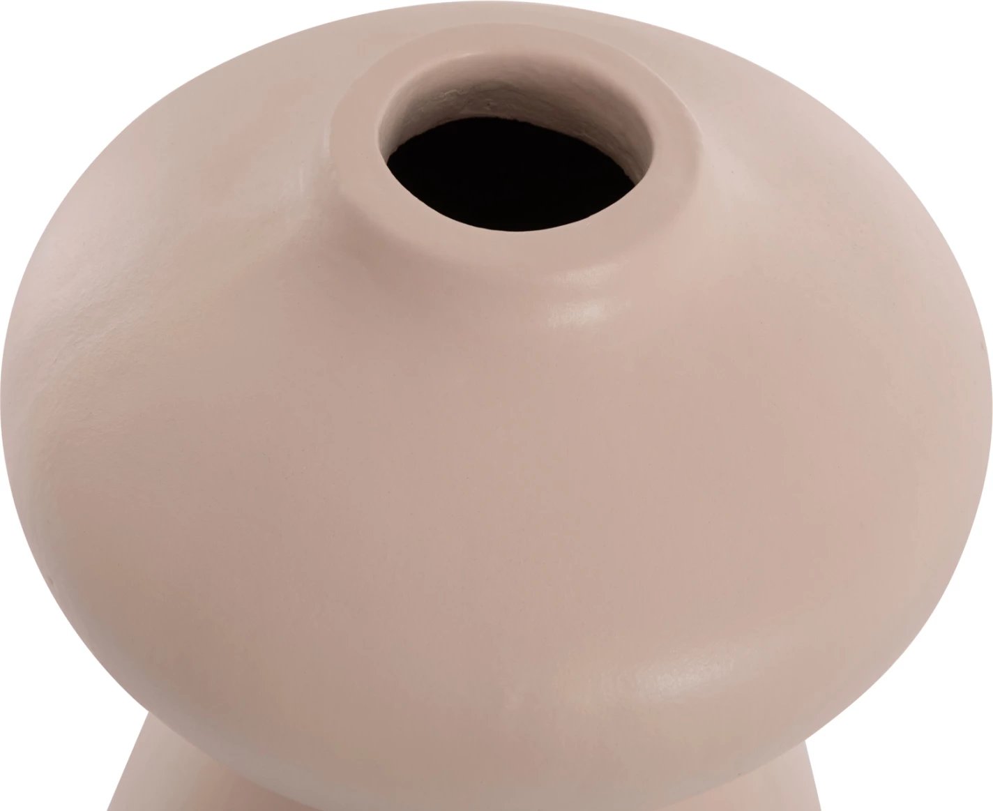 Vazo dekorative tavoline NELLY, terrakotë, ngjyrë krem e bardhë, FH4669.02, 22x35cm