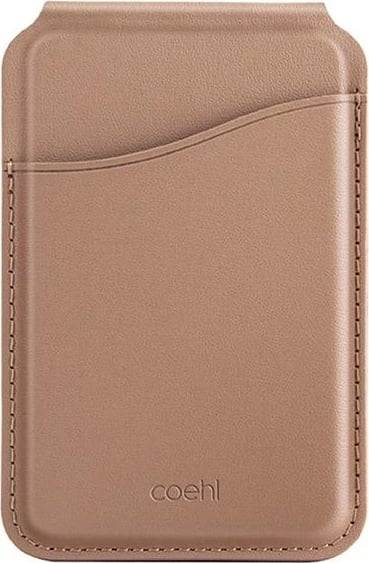Mbështjellës portofol magnetik për celular UNIQ Coehl Esme me pasqyrë dhe stand, Beige