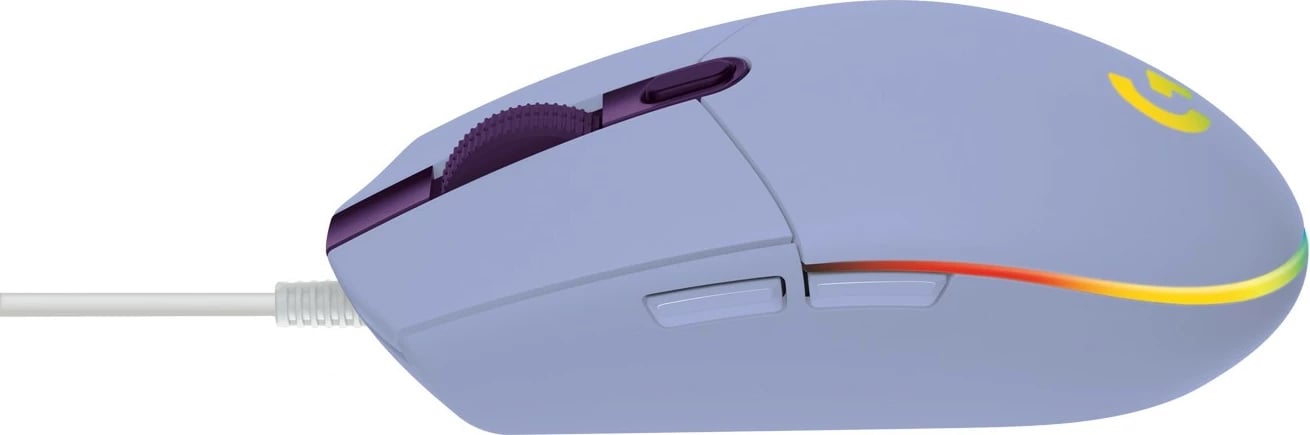 Maus Logitech G203 LIGHTSYNC, USB Type-A, 8000 DPI, 1 ms, Lilac