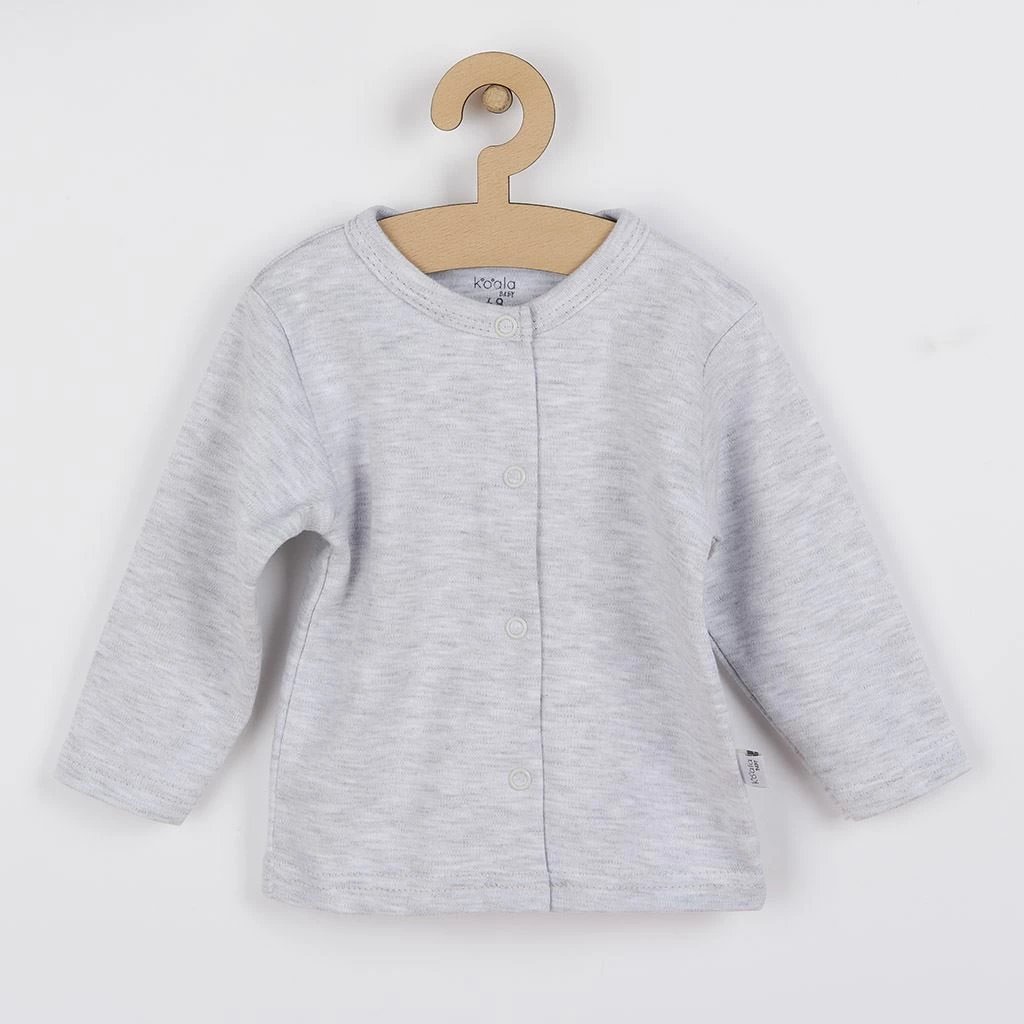 set 3-pjesësh bebe, KOALA Doggy, 100% pambuk, madhësia 80 (9-12m), gri