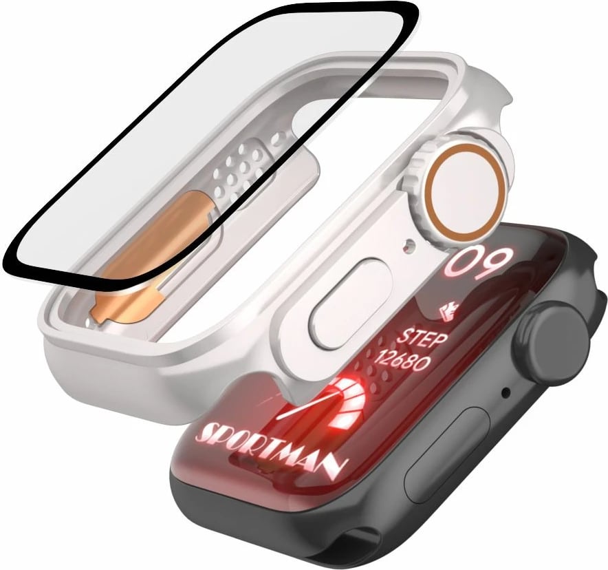 Mbështjellës Tech-Protect Defense360 për Apple Watch 7/8/9 45mm, titanium orange