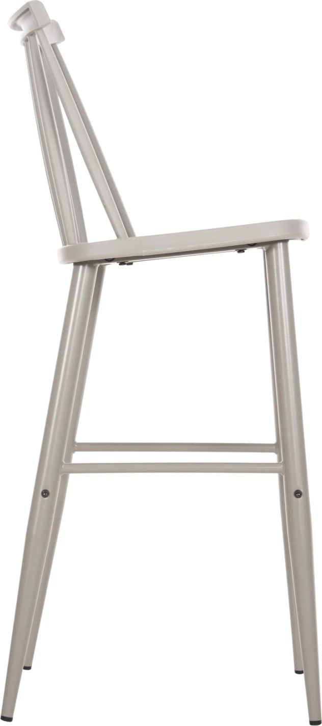 Karrige për bar, vend i lartë, VANESSA FH8459.20, gri PP & këmbë metalike gri, 47x48,5x107H cm., set prej 2 copë