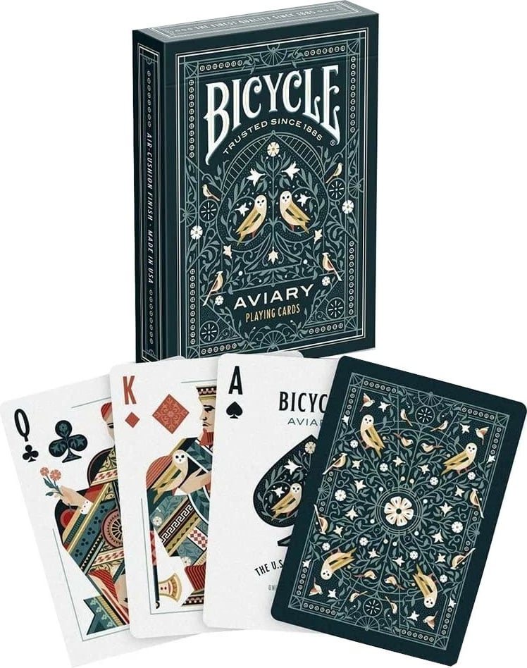 Letra loje Bicycle Aviary 93634, dizajn i personalizum, set