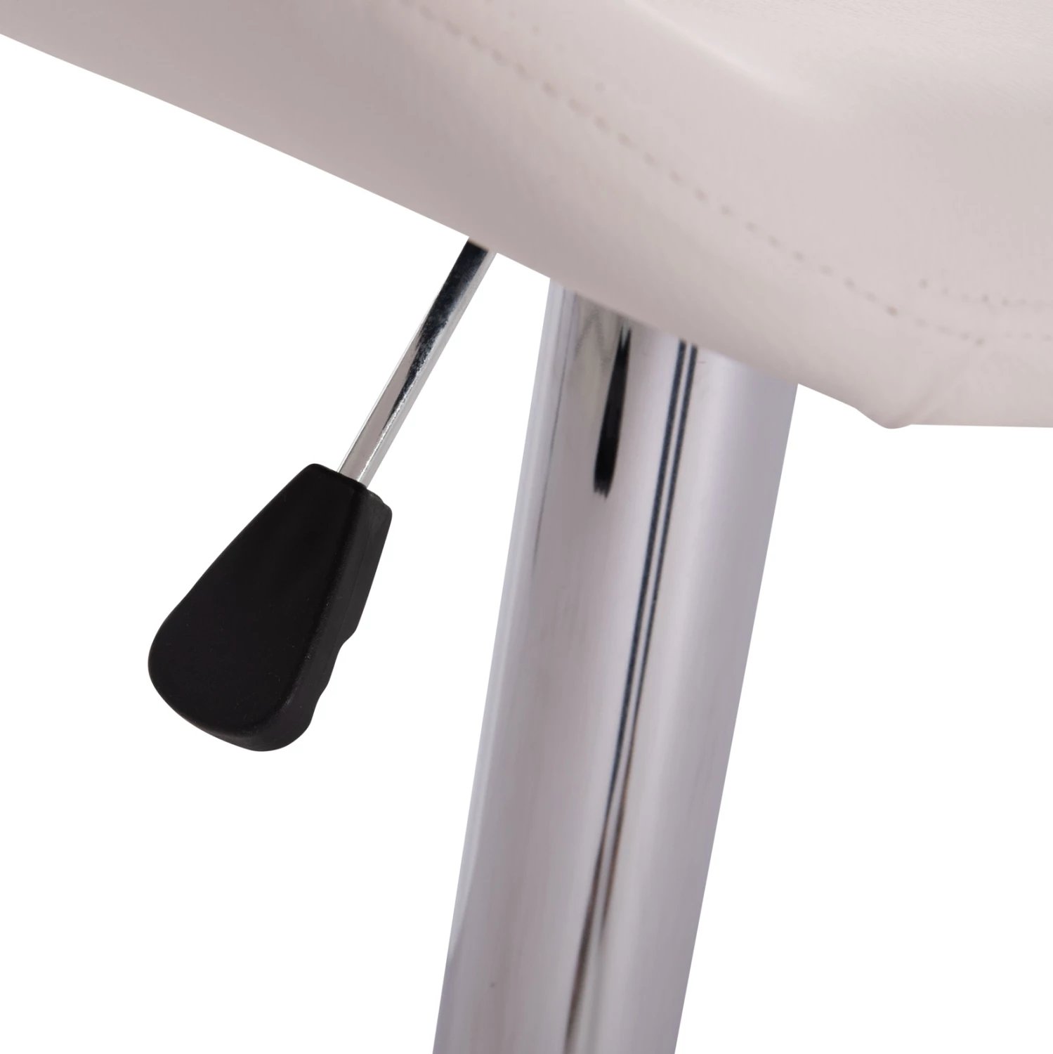 Karrige për bar rrotulluese GANNA, lëkurë PU e bardhë, FH201.22, set prej 2 copë, 44x42x87cm