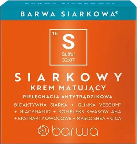 Krem për fytyrë Barwa Sulfur Mattifying Cream për femra 50ml