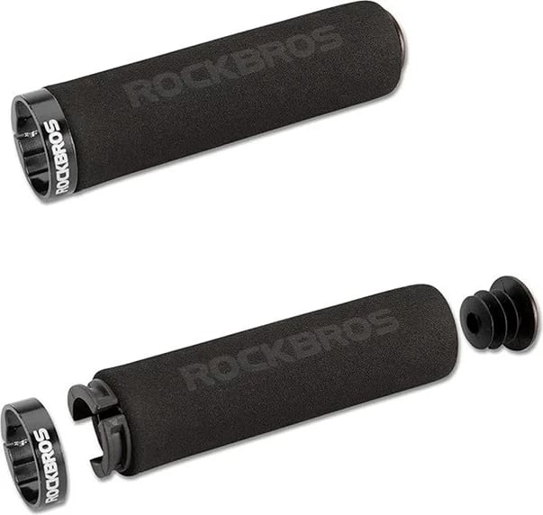 Mbështjellës timoni për biçikletë Rockbros BT1001BKBK, sfungjer, zi