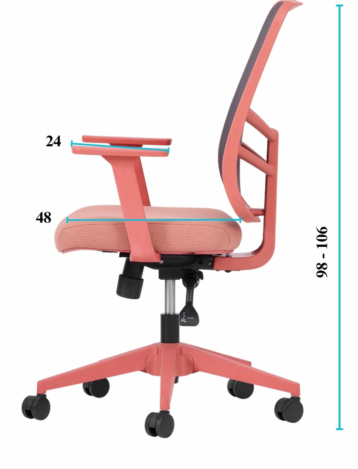 Set karrigash zyre (2 copë), Skye Decor, Leto 108, ngjyrë salmon