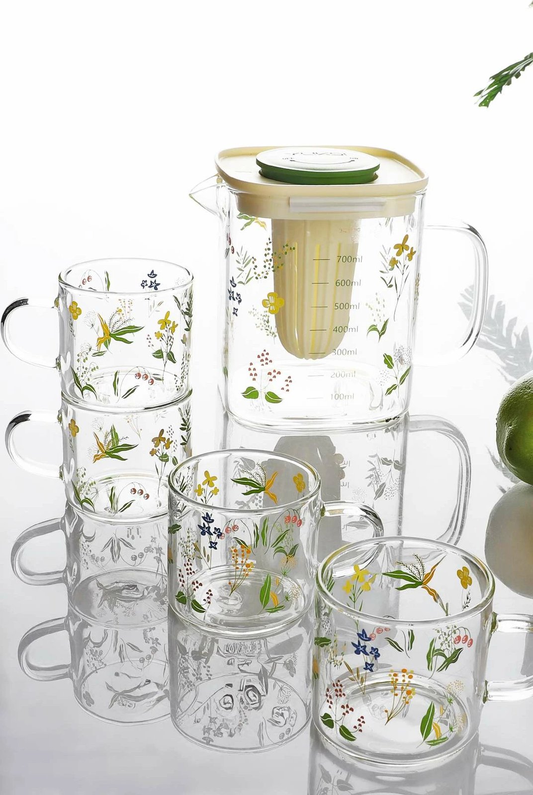 Set kuzhine prej qelqi Hermia, BEV-1718, 6 copë