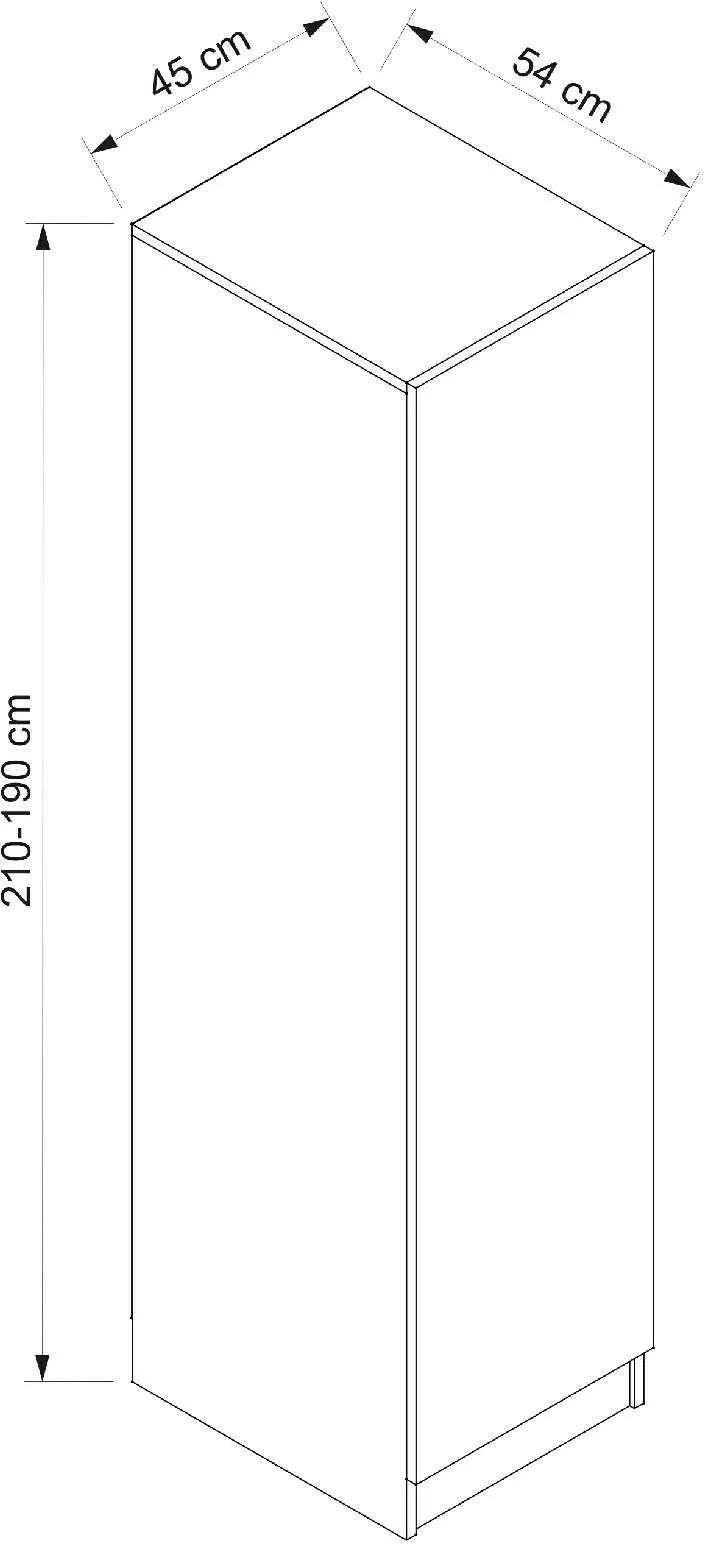 Dollap Skye Decor, Minar Kale - 8717, i bardhë dhe fume