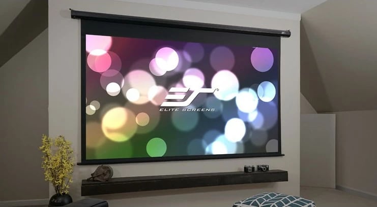 Ekran projektori Elite Screens M92UWH, manual, 92 inç, 16:9, e zezë