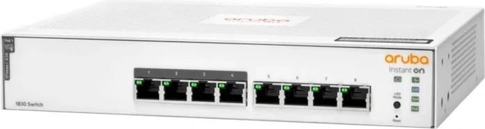 Switch HPE, 8x porte LAN,/PoE, 65W, e bardhë