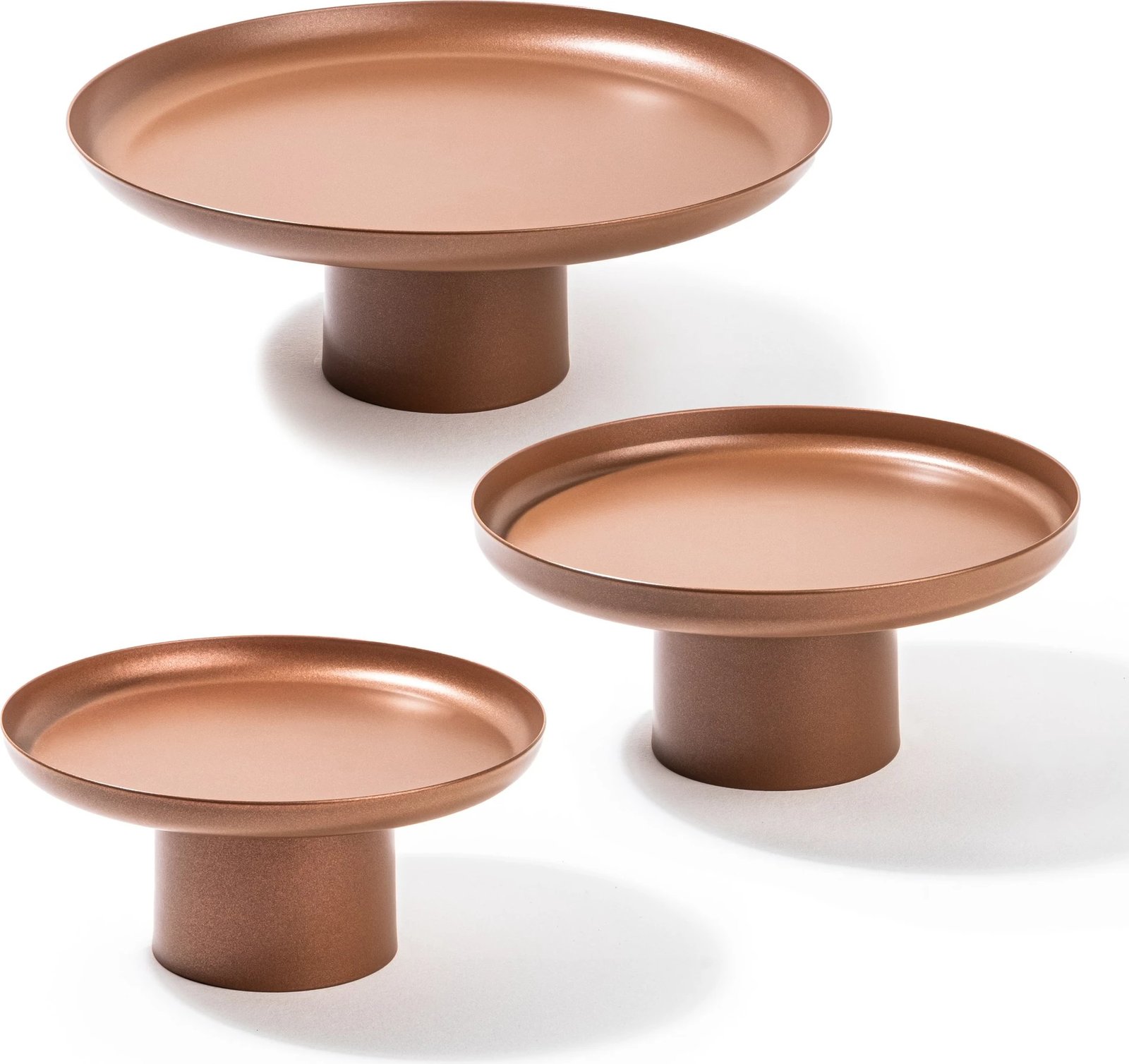 Set aksesorë dekorativ metalik Nısıros-A, 3 copë, bakër