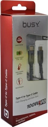 Kabllo Type C to Type C Busy, 1.8m