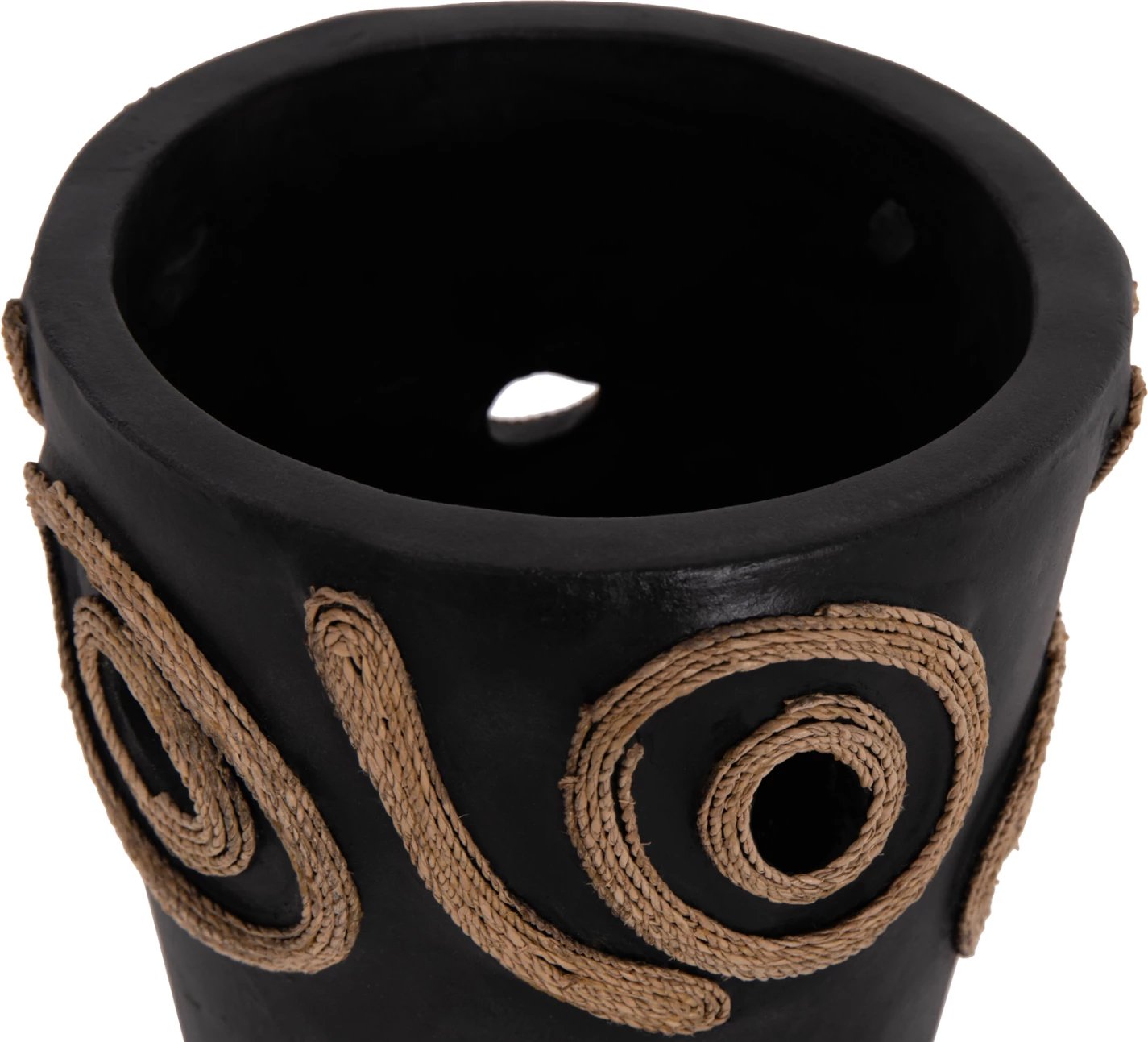 Vazo dekorative tavoline DEAN, terrakotë e zezë, FH4677.01S, 19x25cm Vazo dekorative tavoline DEAN, terrakotë e zezë, FH4677.01S, 19x25cm