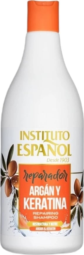 Shampon për femra Instituto Espanol riparues me argan dhe keratinë, 750ml